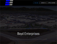 Tablet Screenshot of boydenterprises.com